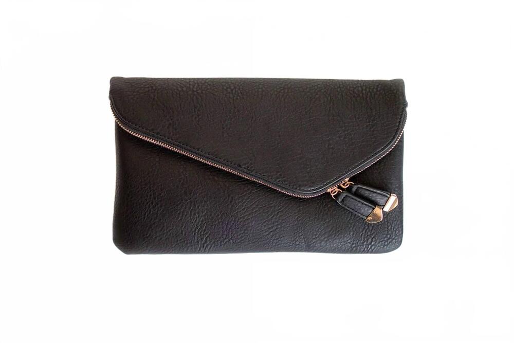 NEW FALCON PARK stella crossbody clutch in black